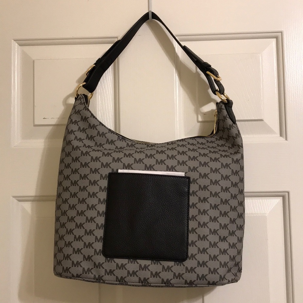 Authentic Black and gray Michael Kors bag